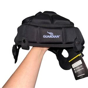 💙 NWT Guardian Cap Black Padded Protective Helmet Cover Football Lacrosse
